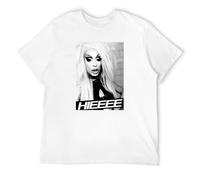 Alaska Thunderfuck LGBT Hieeee T-Shirt Graphic Tee Printed Top Mens White Shirt M