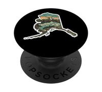 Alaska Tundra Nord Terres Sauvages Voyage Montagnes PopSockets PopGrip Adhésif