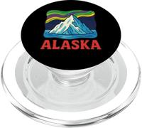Alaska Wilderness Retro Northern Adventure Midnight Sun PopSockets PopGrip pour MagSafe