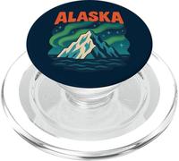 Alaska Wilderness Retro Northern Adventure Midnight Sun PopSockets PopGrip pour MagSafe