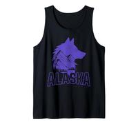 Alaska Wolf The Last Frontier Souvenir Vintage Débardeur