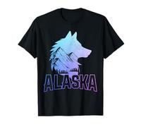 Alaska Wolf The Last Frontier Souvenir Vintage T-Shirt