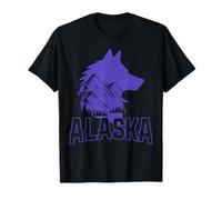 Alaska Wolf The Last Frontier Souvenir Vintage T-Shirt