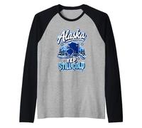 Alaska Yep Still Cold Funny Alaska Winter Snow Manche Raglan
