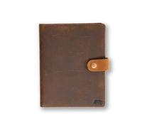 Alaskan MAKER - Étui à Carte Grise en Cuir Pleine Fleur - Rangement Documents Voiture & Cartes - Protection RFID - Fermeture Sécurisée Bouton Pression - Format Compact et Résistant (Wood)