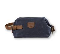 Alaskan MAKER - Trousse de Toilette K2 en Toile Waxée - 2,5L - Ouverture Large avec Arceau - Doublure 100% Imperméable - Poches de Rangement - Poignée en Cuir Réglable - Format Pratique pour le Voyage
