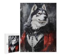 Alaskan Malamute in Red Cloak Puzzle 1000 Pièces Educa Jouet en Bois Cadeau Unique Décoration Intérieure Jeu Éducatif Challenge Toy Adultes Et Enfants À Partir De 14 Ans 500 PCS