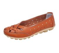 Alaso Chaussures ballerine en cuir - Mariage / Soirée / - strass Espadrilles pour Femmes 7 blanc