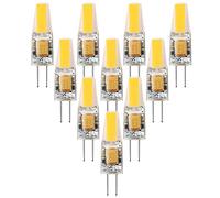 ALASON Ampoule LED G4 12V, 6W Equivalent 60W Halogène Lampe, Pas De Scintillement 600LM, 360° Angle de Faisceau, Non-Dimmable,Natural White,10PCS
