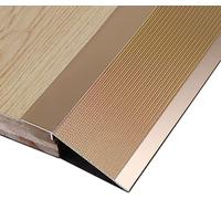 ALASSE Rampe d'entrée de Marcheurs de Bande de Transition de Plancher, Rampe de Bord de Bande de Transition for la différence de Niveau de Plancher, 8mm-40mm (Color : Gold)