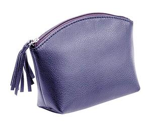 ALASSIO 2702 Trousse de Toilette en Cuir véritable avec Fermeture éclair et Fermeture éclair à Franges en Cuir, Petite Poche, Trousse de Toilette, Trousse de Toilette pour Voyage, Trousse de