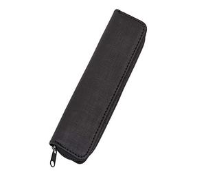 Alassio 2731 Étui en polyester pour stylos Noir env. 17 x 5 x 2 cm, étui en tissu compact avec boucles pour 2 stylos