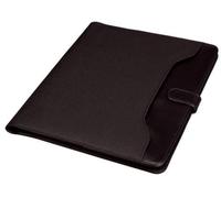 Alassio 30063 Fano I Porte-Documents à Anneaux en Similicuir Noir env. 32 x 26 x 2 cm Format A4
