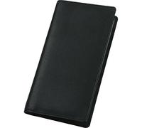 ALASSIO 41006 Album pour Cartes de Visite en Cuir synthétique au Toucher Fin, étui pour Cartes de Visite en Noir, Porte-Cartes de Visite, env. 20 x 11,5 x 1,5 cm, Porte-Cartes de Visite pour 120