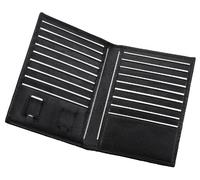 Alassio 42004 Étui pour cartes de crédit en cuir de qualité supérieure Noir 15 x 11 x 1 cm