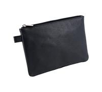 Alassio – Sac de rangement en cuir 42233 – Fermeture éclair, env. 23 x 16 cm – Noir