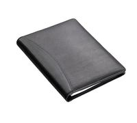 Alassio 43008-1 Bormio Nécessaire de correspondance en cuir Noir Format DIN A5