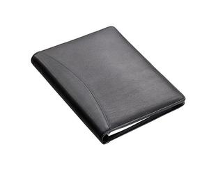 Alassio 43008-1 Bormio Nécessaire de correspondance en cuir Noir Format DIN A5