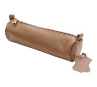 ALASSIO 43016 - Genuine Leather Pencil Case, Natural Pencil Case, Approx. 21 x 6