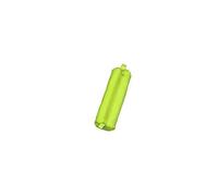 ALASSIO 43142 Trousse Ronde en Cuir véritable avec Fermeture Éclair Vert Clair 21 x 6 cm Vert
