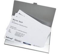 Alassio alassio etui pour cartes de visite, en aluminium, argent mat noir G