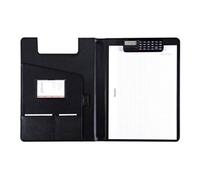 Alassio - Etui avec fermeture éclair pour documents - cuir artificiel - noir