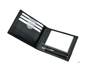ALASSIO Etui bloc notes GUBBIO A8 cuir Synthétique Noir