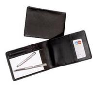 Alassio Etui bloc notes "GUBBIO" , en cuir nappa, noir Noir G