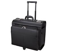 Alassio Valise de pilote à 2 roulettes 45 cm, compartiment pour ordinateur portable noir