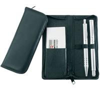 Alassio Etui pour 3 stylos noir en cuir (sans contenu)