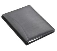 Alassio Porte-bloc "BORMIO" DIN A5 cuir nappa noir (sans stylo)