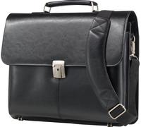 Alassio Porte-documents "FAENZA" avec compartiment pour ordinateur portable en cuir véritable