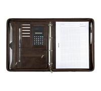 Alassio porte documents "MASSA" , A4, simili cuir, marron, Marron G