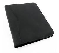 Alassio Ref 30070 Conférencier zippé 4 anneaux 30 mm Bloc Cuir synthétique Noir Format A4 (Import Royaume Uni)