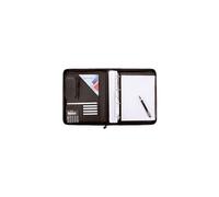 Alassio Porte-document conférencier REGGIO A4 simili cuir à anneaux noir