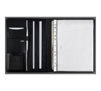 Alassio ringbuchmappe cremona ii, a4, nappaleder, schwarz 30058 G