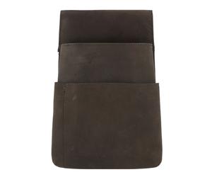 Alassio Sac banane en cuir 10 cm pour porte-monnaie de serveur gris