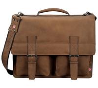 Alassio Sac bandoulière "PRIDE & SOUL" EARL, en cuir,marron clair