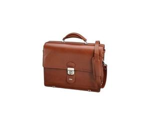 Alassio Serviette Mocca, Cuir, Cognac
