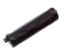 Alassio Trousse d'écolier, en cuir, noir, Noir G