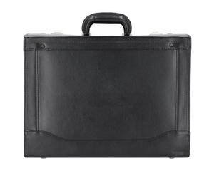 Alassio Valise de pilote en cuir, compartiment pour ordinateur portable 45 cm noir