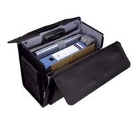 Alassio Trolley pilote ROCCA 40 cm microfibre, 2 roulettes, compartiment PC, noir