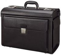 Alassio Valise Pilote Vicenza, Simili Cuir, Noir