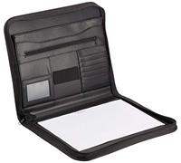 Alassio Vernazza 30142 Porte-documents en similicuir avec pochette Noir 36 x 29 x 5 cm