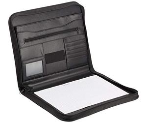 Alassio Vernazza 30142 Porte-documents en similicuir avec pochette Noir 36 x 29 x 5 cm