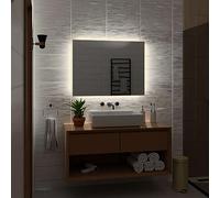 Alasta Dubai Miroir de Salle de Bain LED 140x90 cm - Miroir Mural avec Lumière Neutre