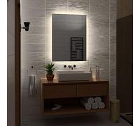 Alasta Dubai Miroir de Salle de Bain LED 80x110 cm - Miroir Mural avec Lumière Neutre