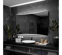 Alasta Vilnius Miroir LED Rectangulaire de Salle de Bain avec Accessoires Personnalisables 100x70 cm Miroir Mural Lumineux Miroir de Salle de Bain avec LED Miroir Lumineux pour Un Éclairage Optimal