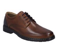 Josef Seibel Homme Chaussures d'affaires Alastair 01, Monsieur Chaussures à Lacets,Largeur K (Extra-Large),Semelle intérieure Amovible,Marron (Cognac-Kombi),48 EU / 13 UK