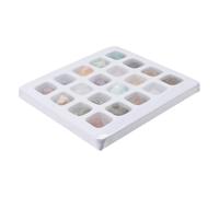 Alasum 1 boîte Boîte de Spécimens Minéraux Polis Kit Éducatif pour Garçon Fille Éveil Géologie Développement Cognitif et Motricité